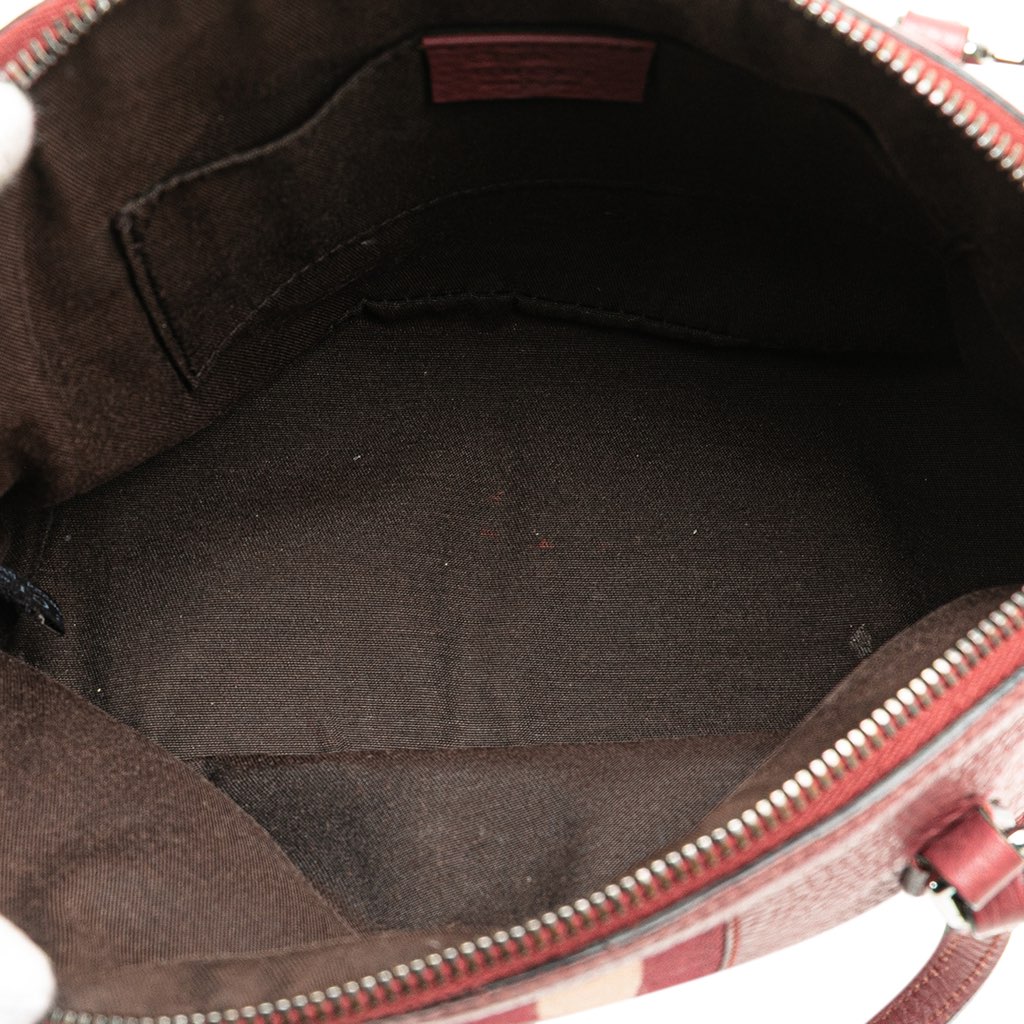 Gucci Mini Leather Web Dome Satchel - 4