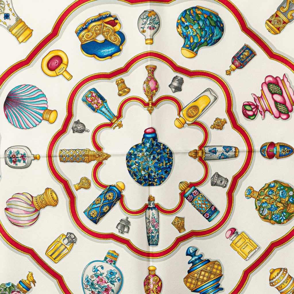 Hermès Qu Importe Le Flacon Silk Scarf - Side view