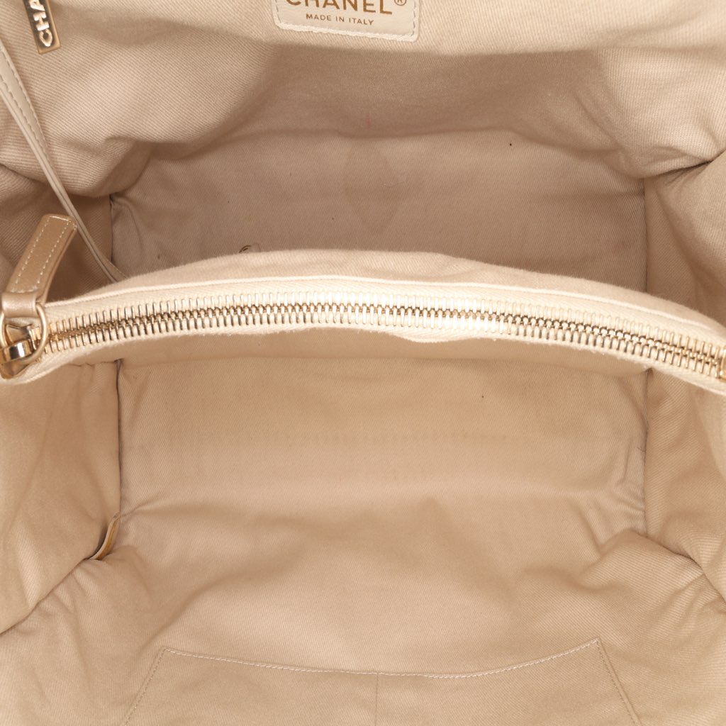 Chanel Perforated Metallic Calfskin Up In The Air Tote - 4