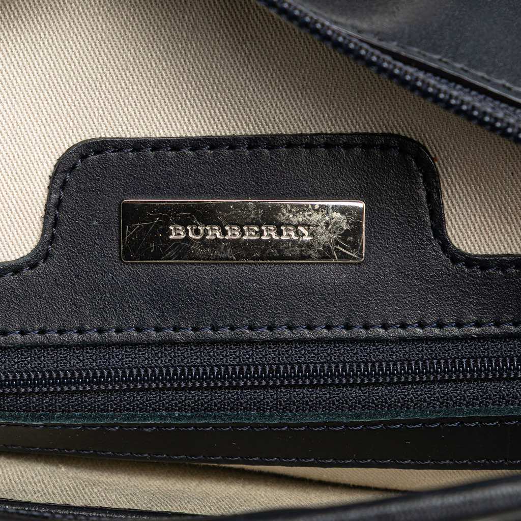 Burberry Stripes Canvas Shoulder Bag - 5