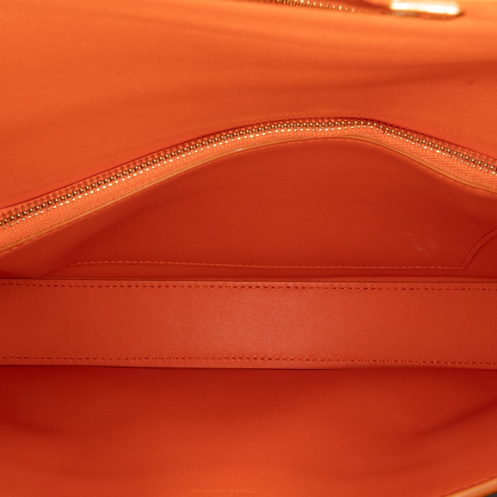 Celine Smooth Calfskin Triomphe Chain Shoulder Bag - 4