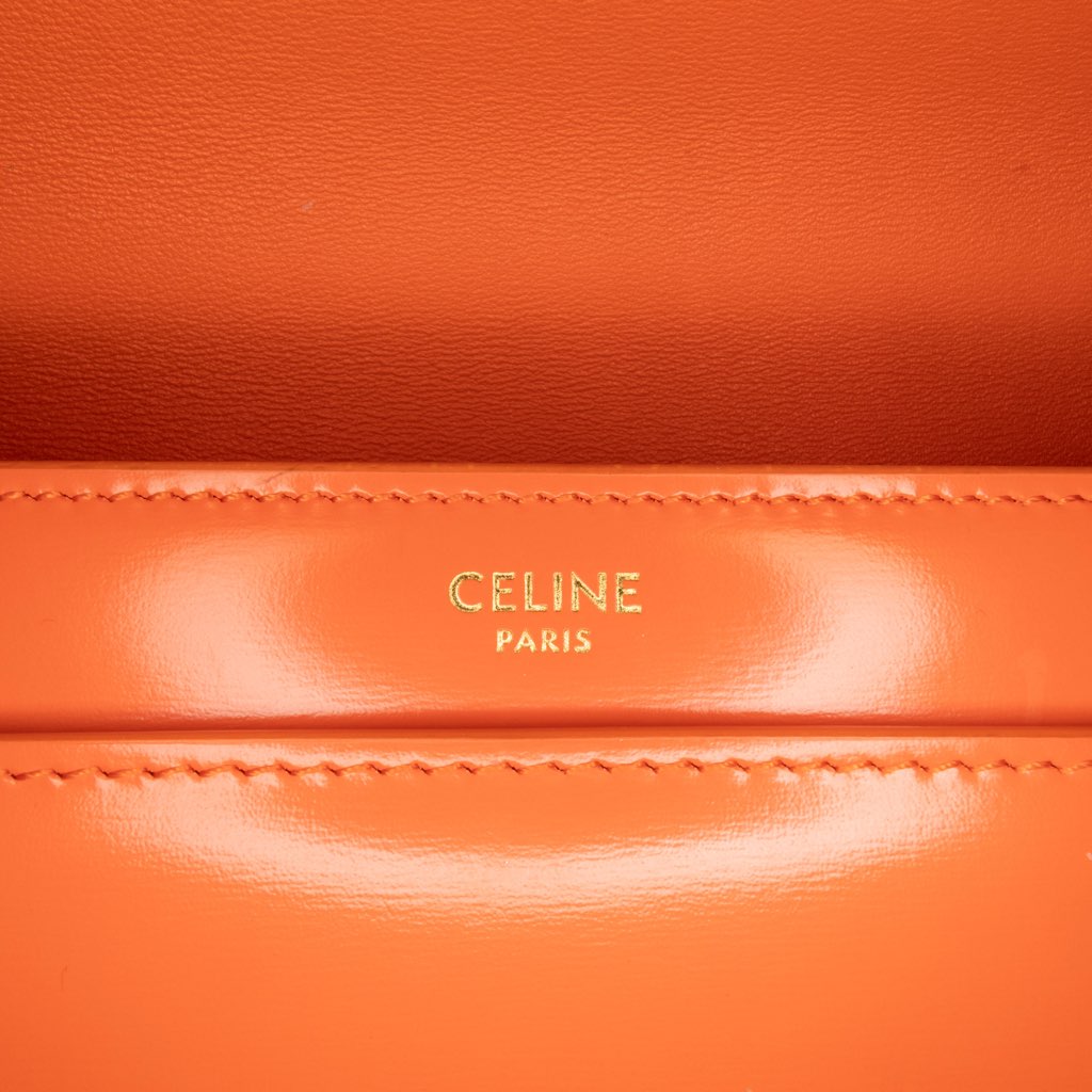 Celine Smooth Calfskin Triomphe Chain Shoulder Bag - 5