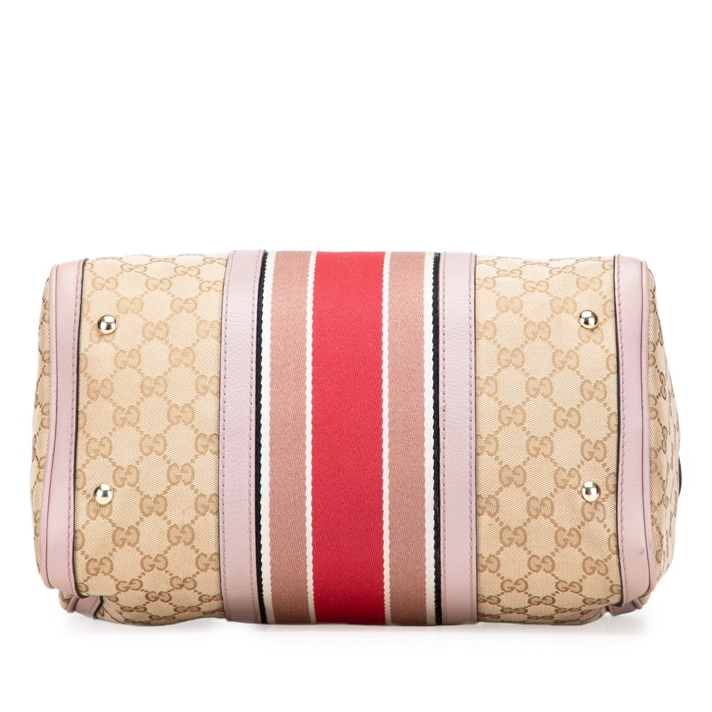 Gucci GG Canvas Web Joy Boston Bag - Image 6