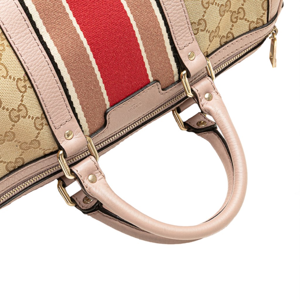 Gucci GG Canvas Web Joy Boston Bag - Image 10