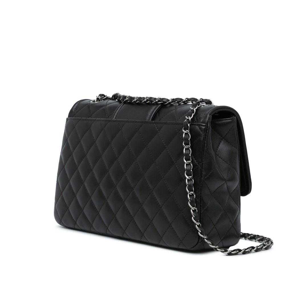Chanel Large Quilted Lambskin Elementary Chic Flap - 2