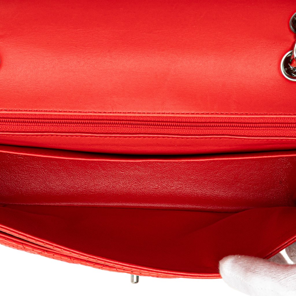 Chanel Medium Classic Perforated Lambskin Single Flap - 4