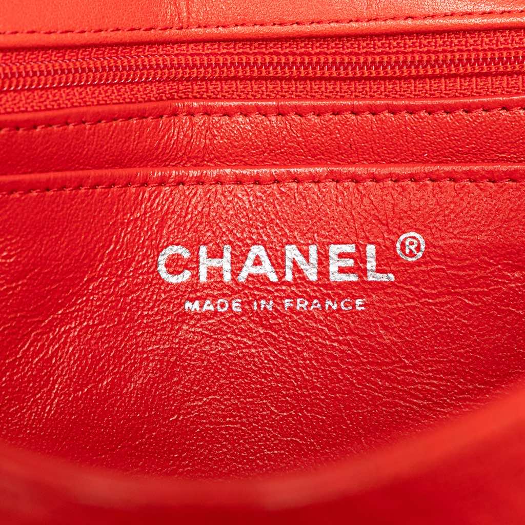 Chanel Medium Classic Perforated Lambskin Single Flap - 5