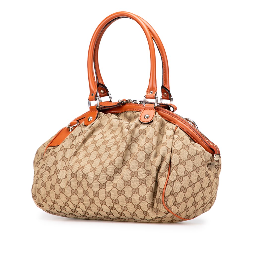 Gucci GG Canvas Sukey  Satchel - Back view