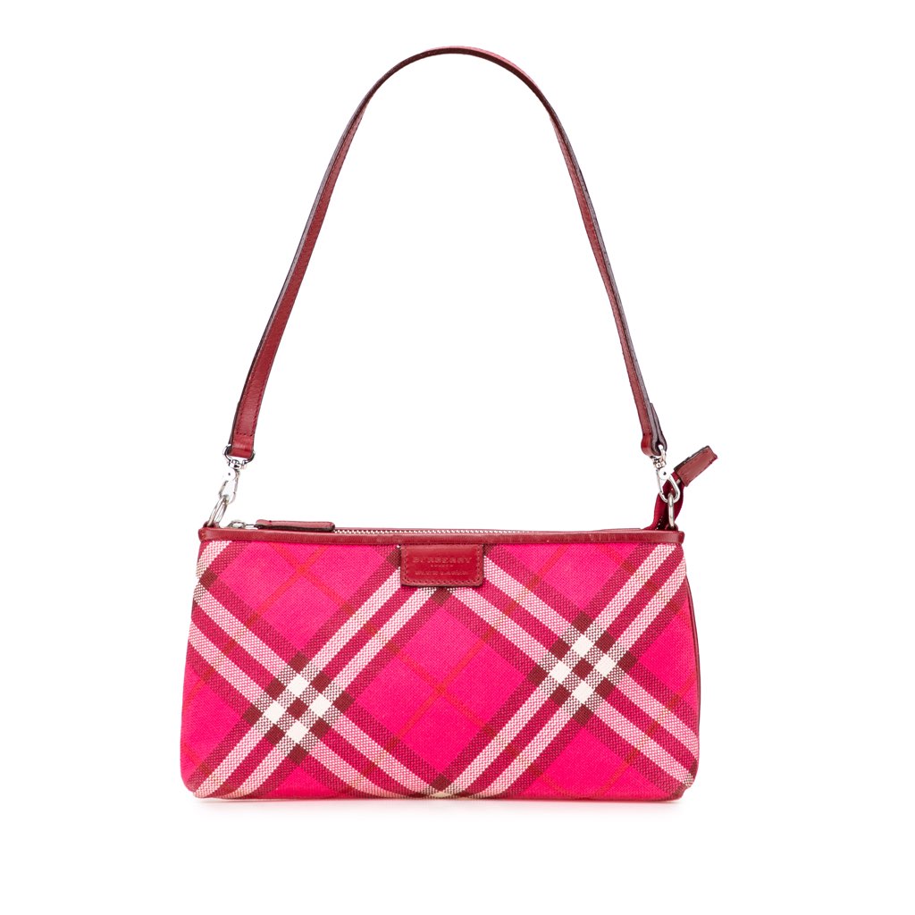 Burberry Supernova Check Canvas Pochette