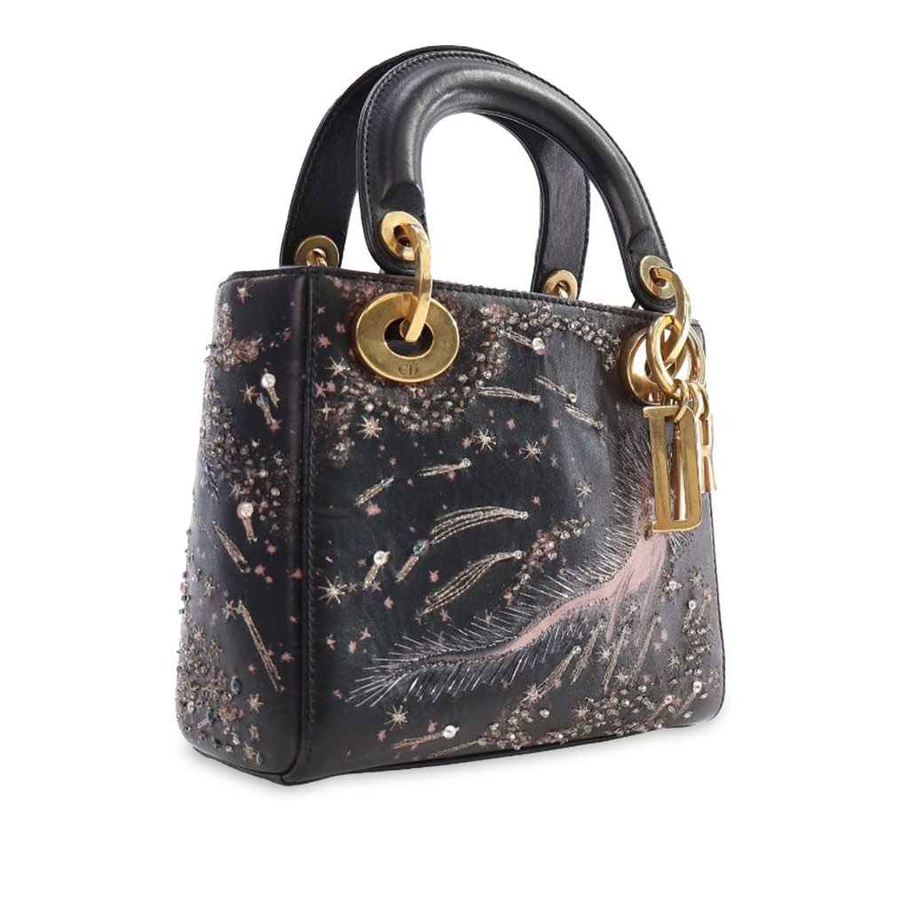 Dior Mini Lambskin I Feel Blue Lady Dior - 2