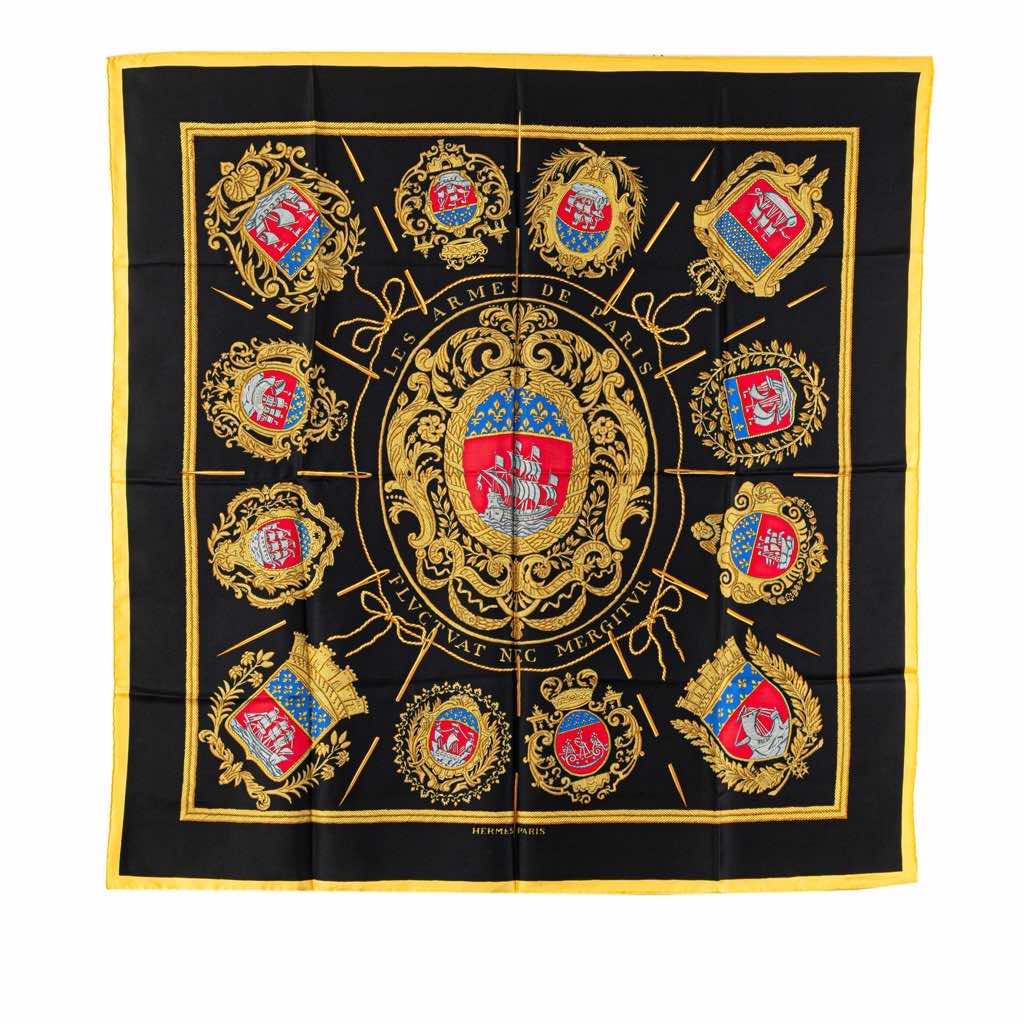 Hermès Les Armes de Paris Silk Scarf