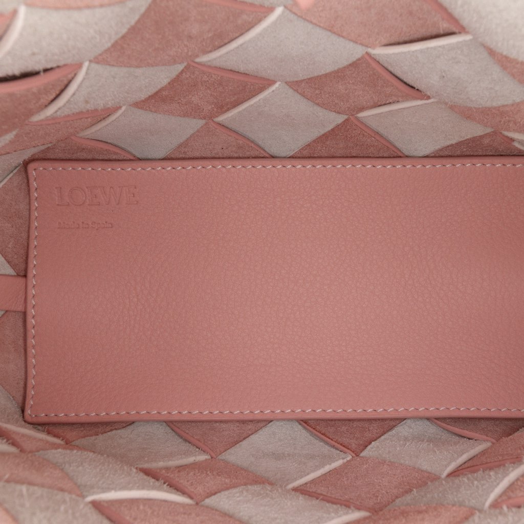 Loewe Mini Woven Calfskin Gingham Basket Bag - 4