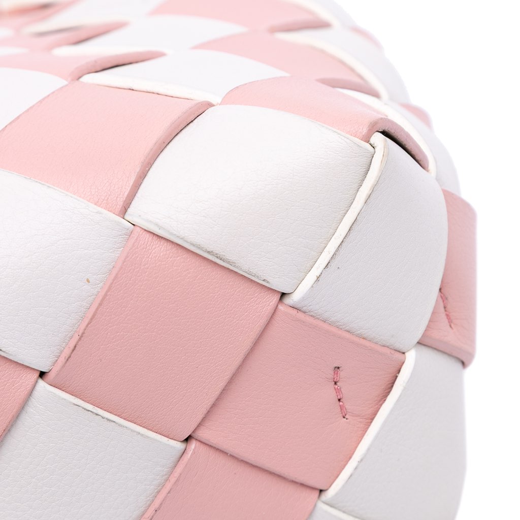 Loewe Mini Woven Calfskin Gingham Basket Bag - Detail 1