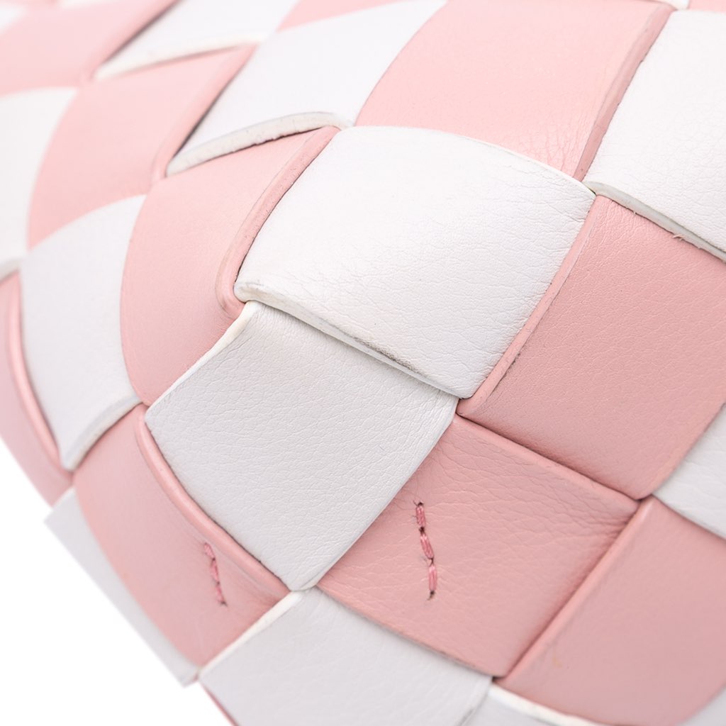 Loewe Mini Woven Calfskin Gingham Basket Bag - Detail 2