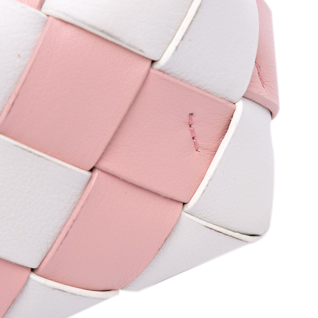 Loewe Mini Woven Calfskin Gingham Basket Bag - Image 10