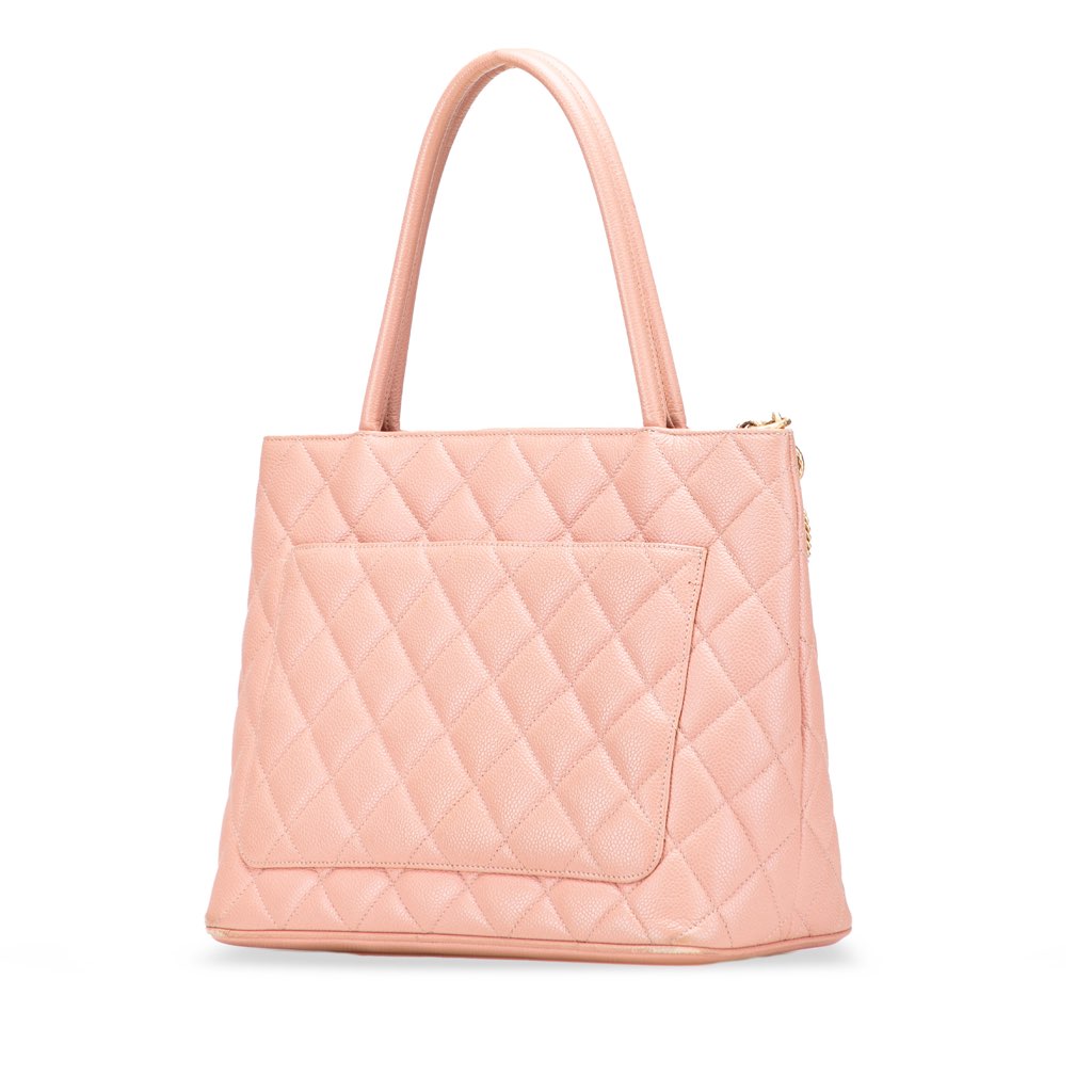 Chanel Caviar Medallion Tote - Back view