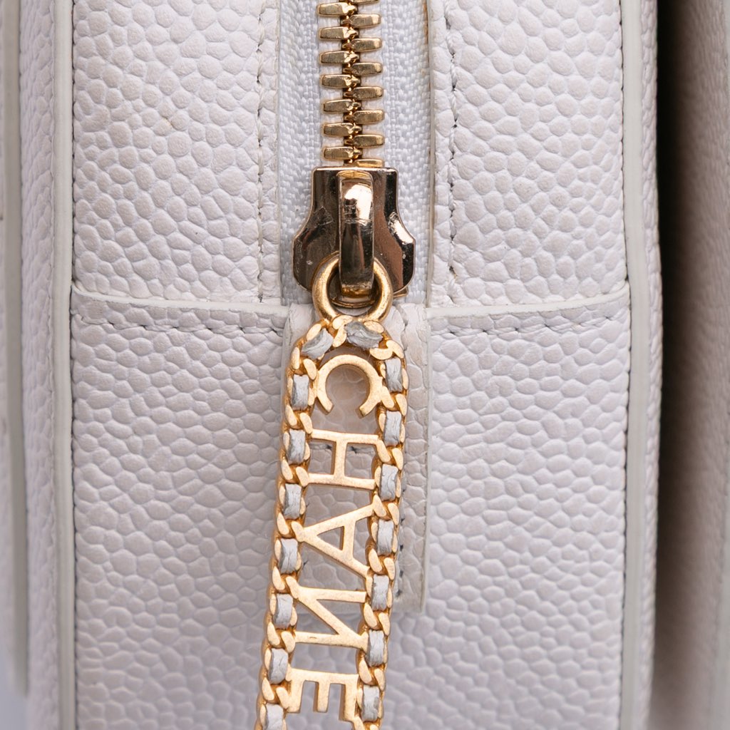 Chanel CC Quilted Caviar Turnlock Full Flap - Image 10