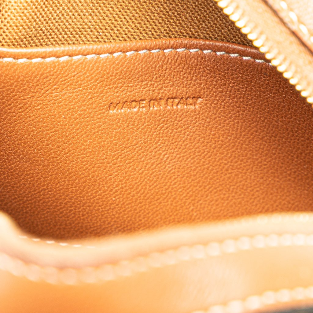 Celine Triomphe Coated Canvas Round Purse on Strap - 5