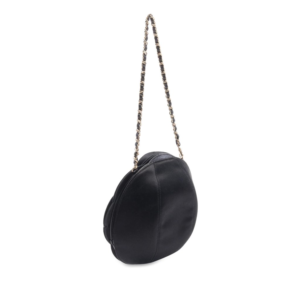 Chanel Lambskin and Satin Camellia Flower Evening Bag - 2