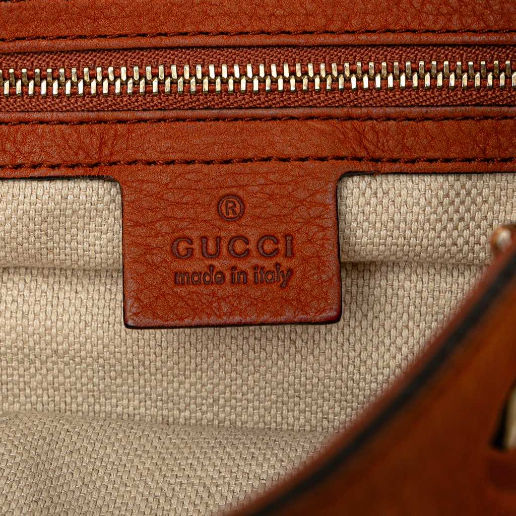 Gucci Medium Nubuck Leather Soho Chain Tote - 5