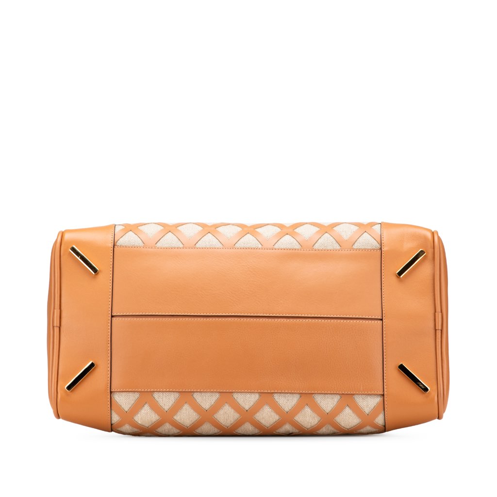 Loewe Extra Large Canvas and Cut Out Leather Amazona 75 - Image 6