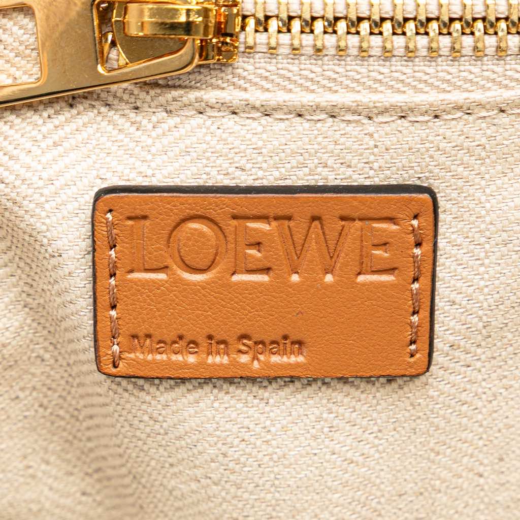 Loewe Extra Large Canvas and Cut Out Leather Amazona 75 - Side view