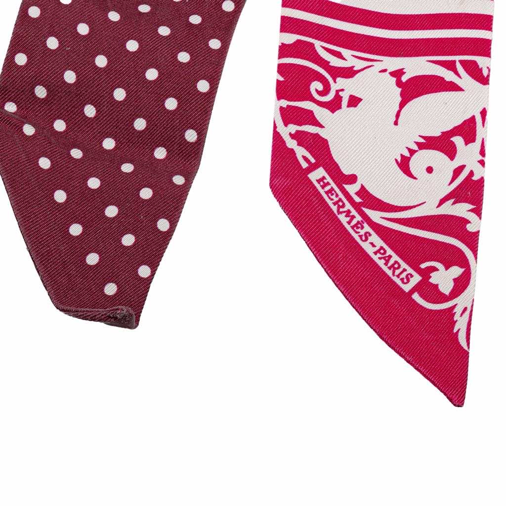 Hermès Astrologie A Pois Silk Twilly Scarf - 2