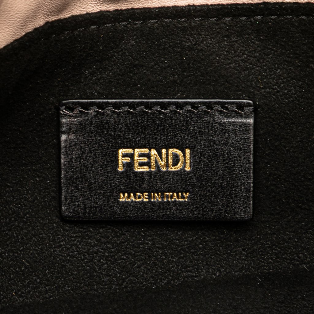 Fendi Small Leather Logo Drawstring Crossbody - Detail 1