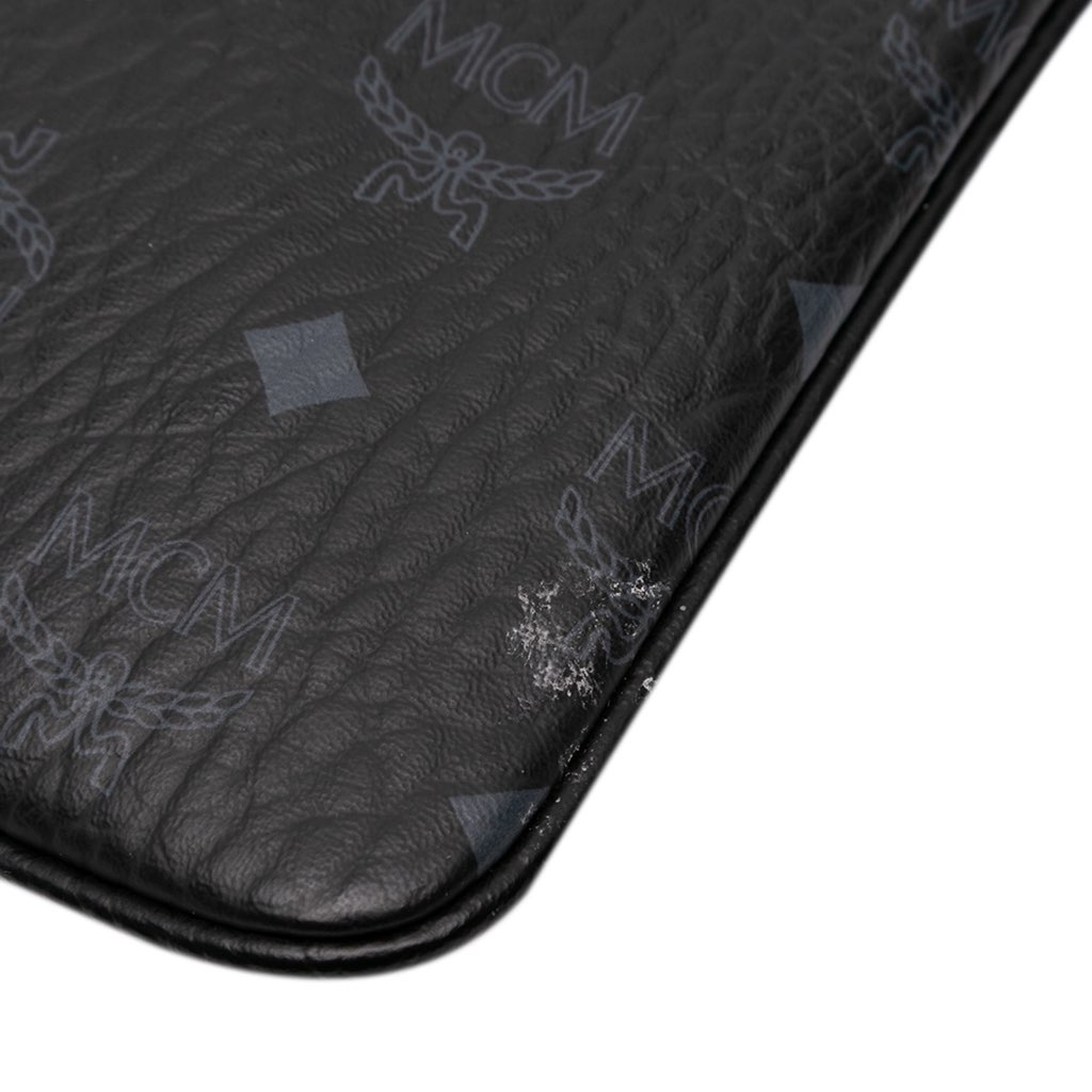 Mcm Sambypen Haru Henry Kaiser Visetos Coated Canvas Clutch - Image 11