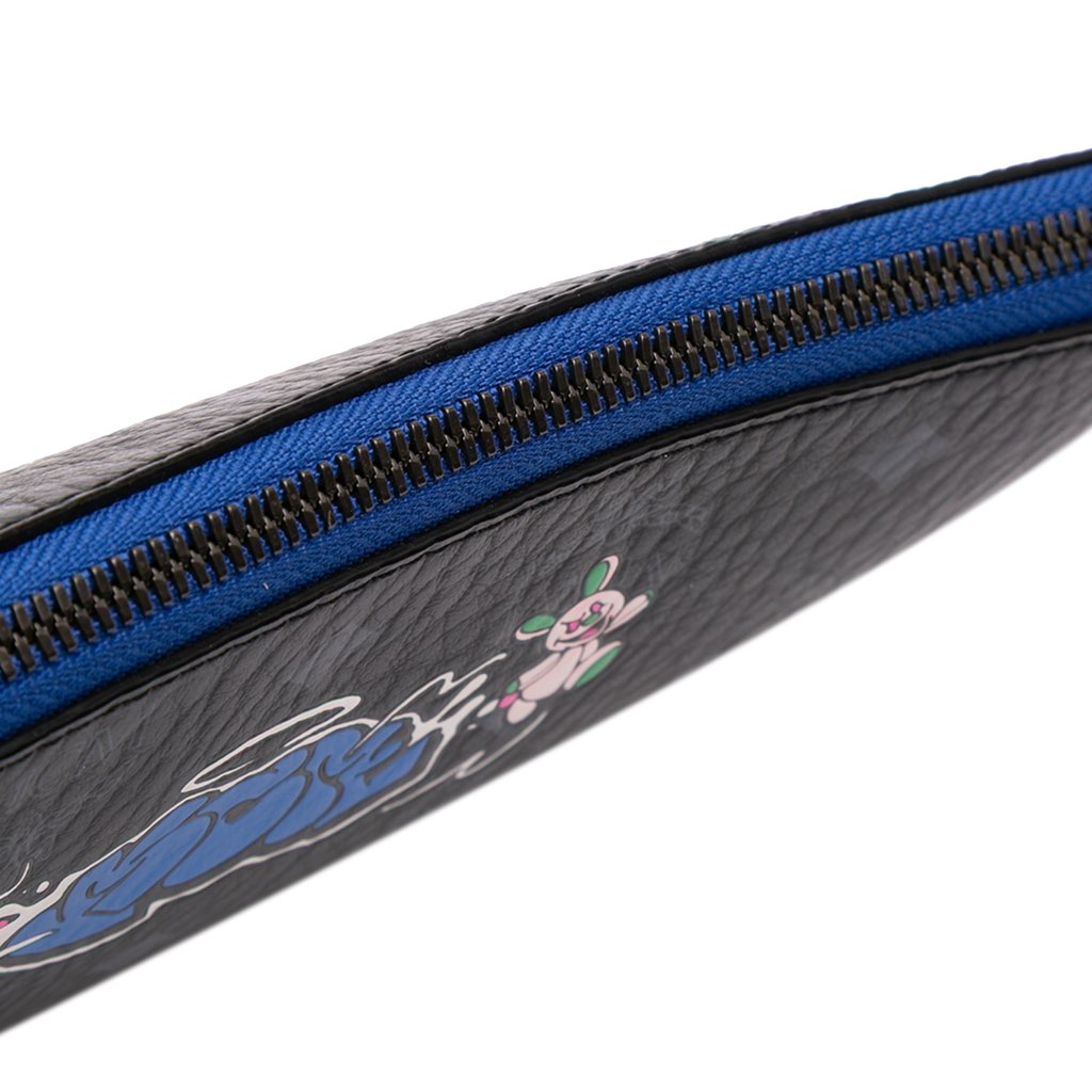 Mcm Sambypen Haru Henry Kaiser Visetos Coated Canvas Clutch - Image 12