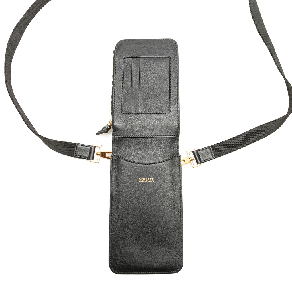 Versace Leather Medusa Phone Pouch Crossbody - 5