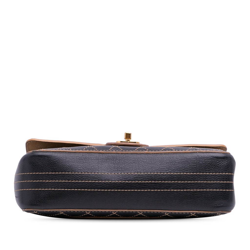 Chanel Medium Classic Calfskin Wild Stitch Double Flap - Image 6