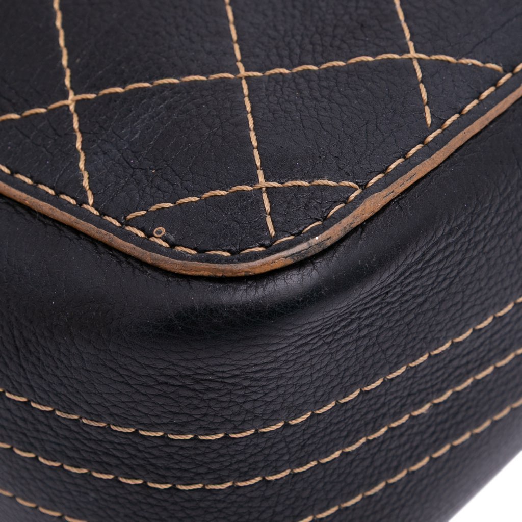 Chanel Medium Classic Calfskin Wild Stitch Double Flap - Image 12