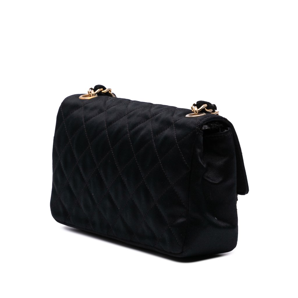 Chanel Mini Rectangular CC Quilted Satin Flap - 2