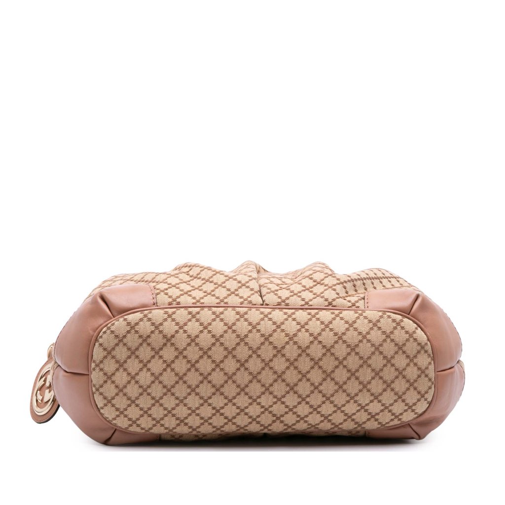 Gucci Diamante Canvas Sukey Satchel - Image 6