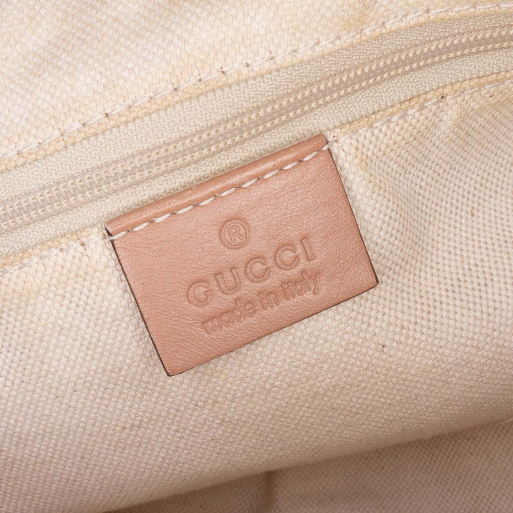Gucci Diamante Canvas Sukey Satchel - Side view