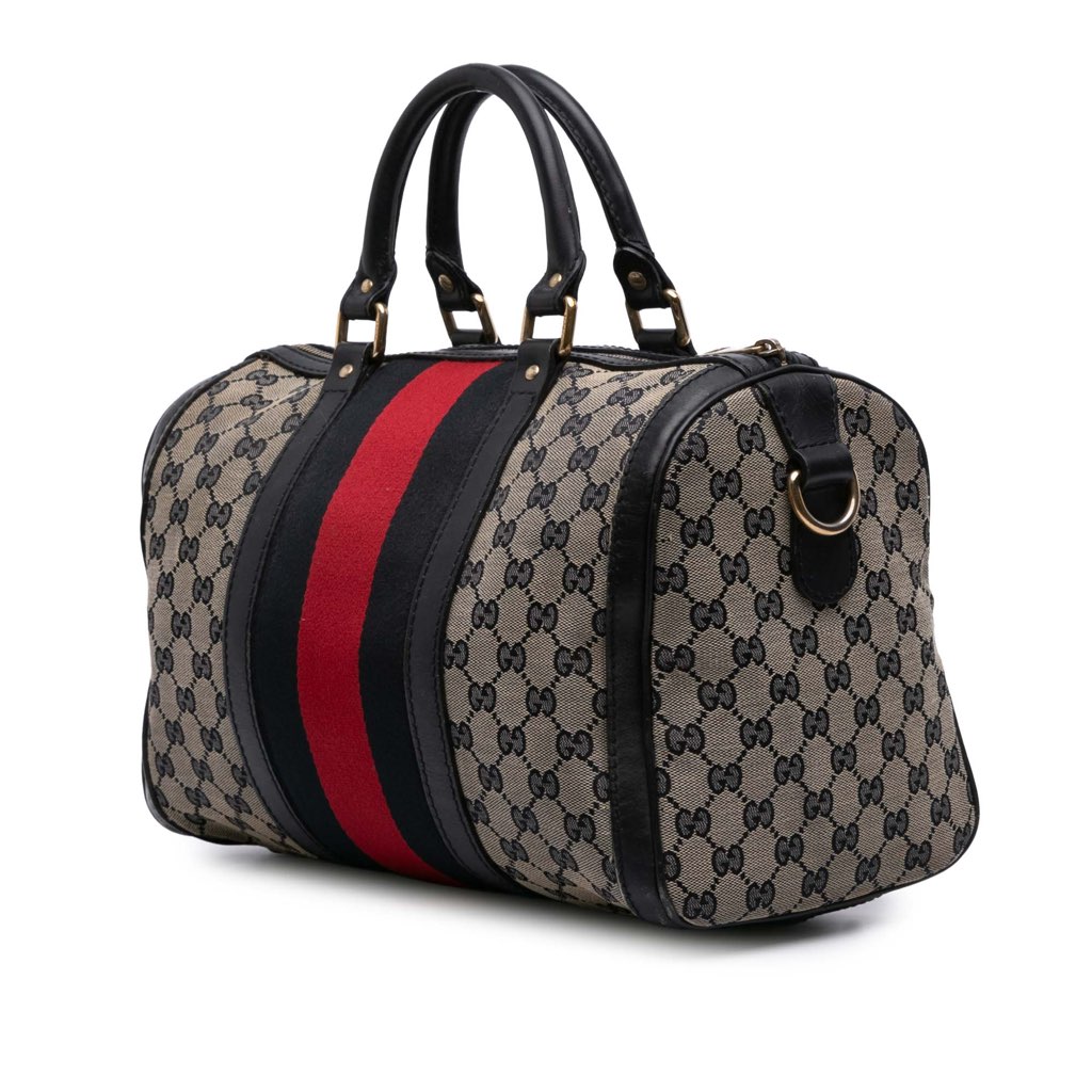 Gucci GG Canvas Web Joy Boston Bag - 2