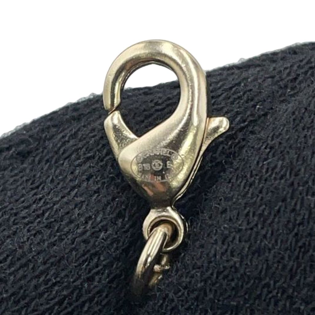 Chanel CC Gold Plated Faux Pearl Rhinestones Pendant Necklace - 5