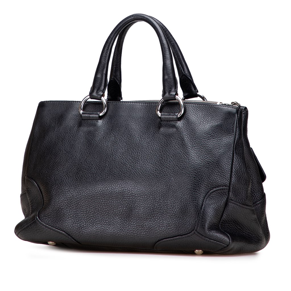 Prada Soft Calf Double Zip Satchel - 2