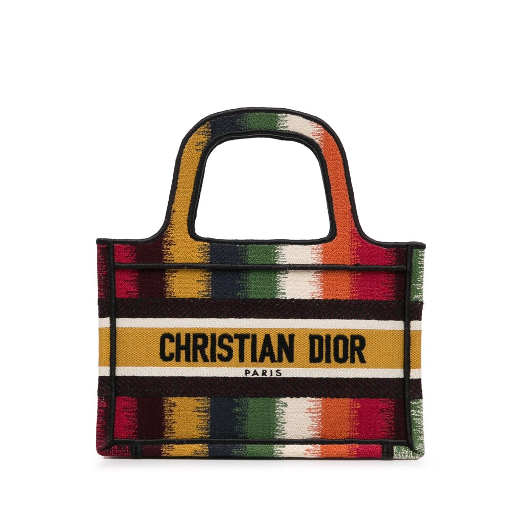 Dior Mini D Stripes Book Tote