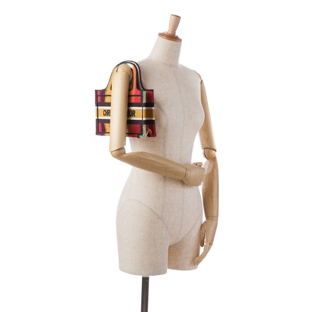 Dior Mini D Stripes Book Tote - Image 15