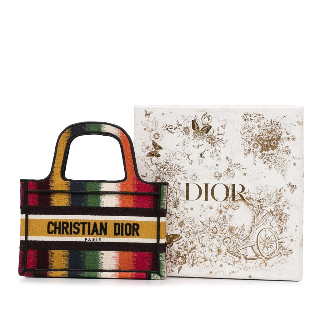 Dior Mini D Stripes Book Tote - Image 16