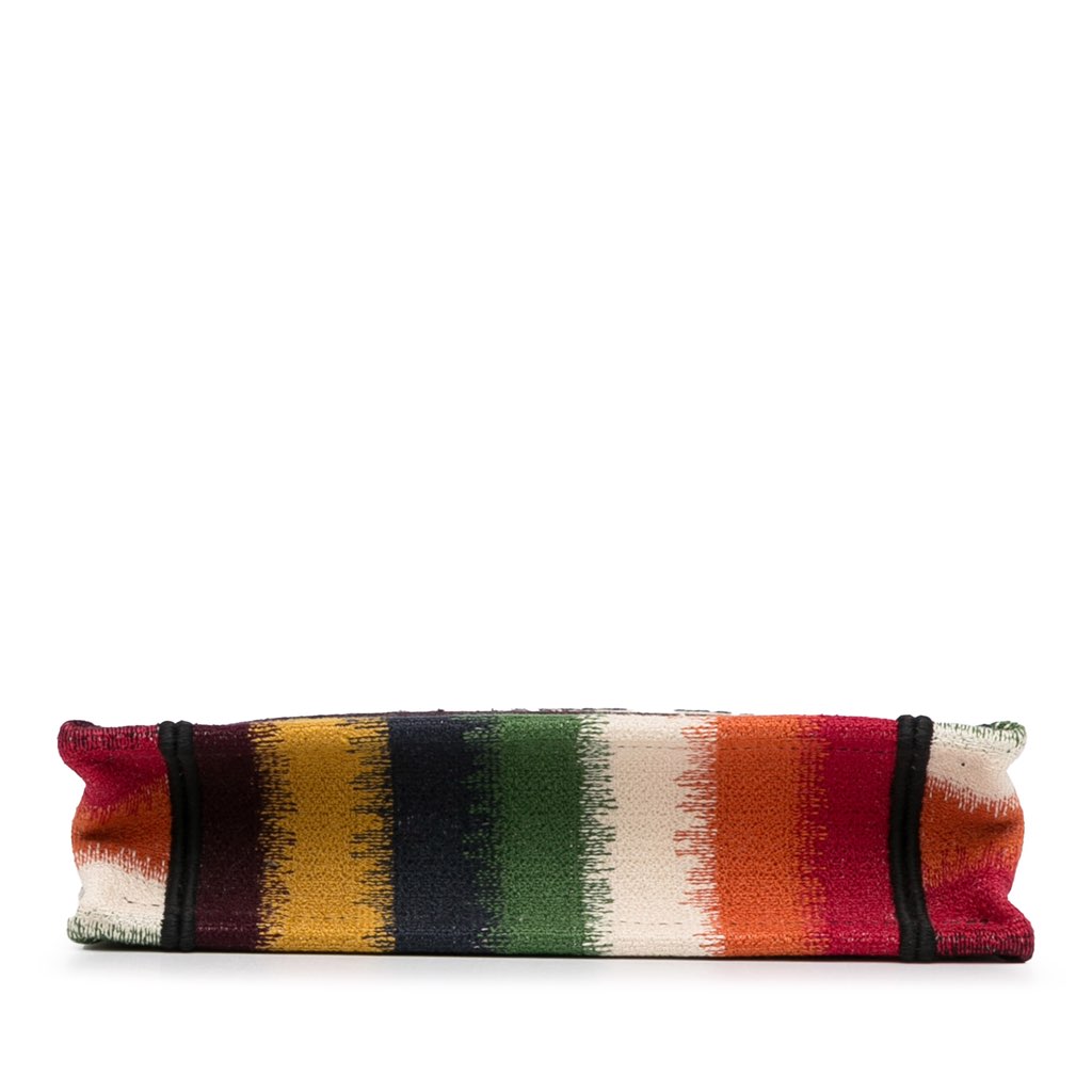 Dior Mini D Stripes Book Tote - Side view