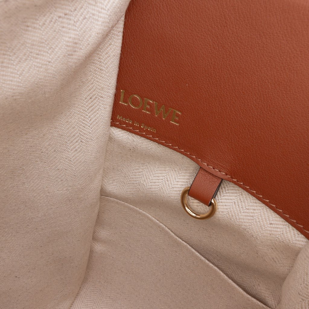 Loewe Small Leather and Anagram Canvas Hammock Bag - 5