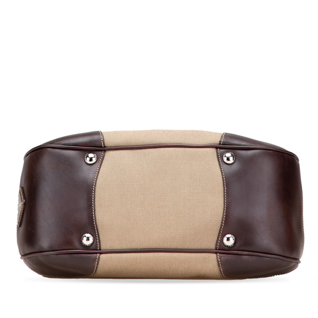 Prada Canvas Canapa Logo Shoulder Bag - Image 6