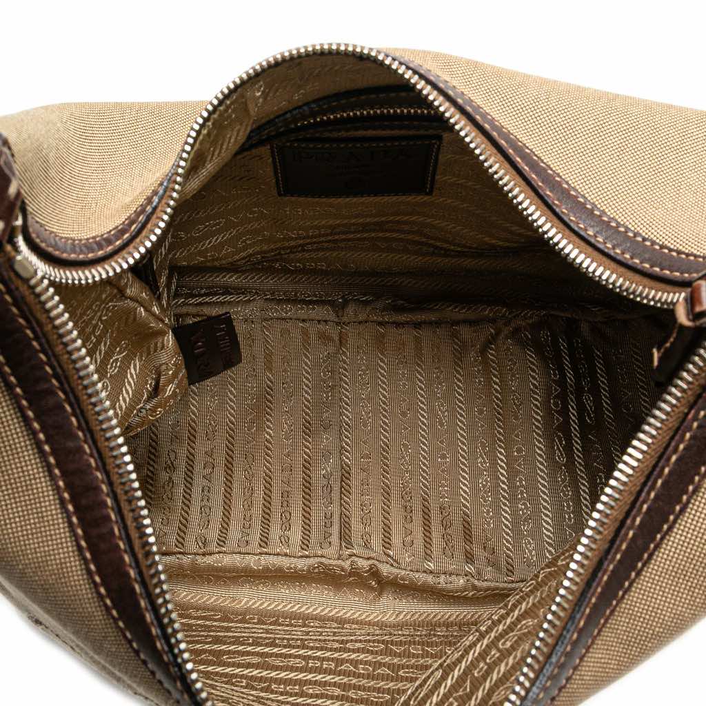 Prada Canvas Canapa Logo Shoulder Bag - 4