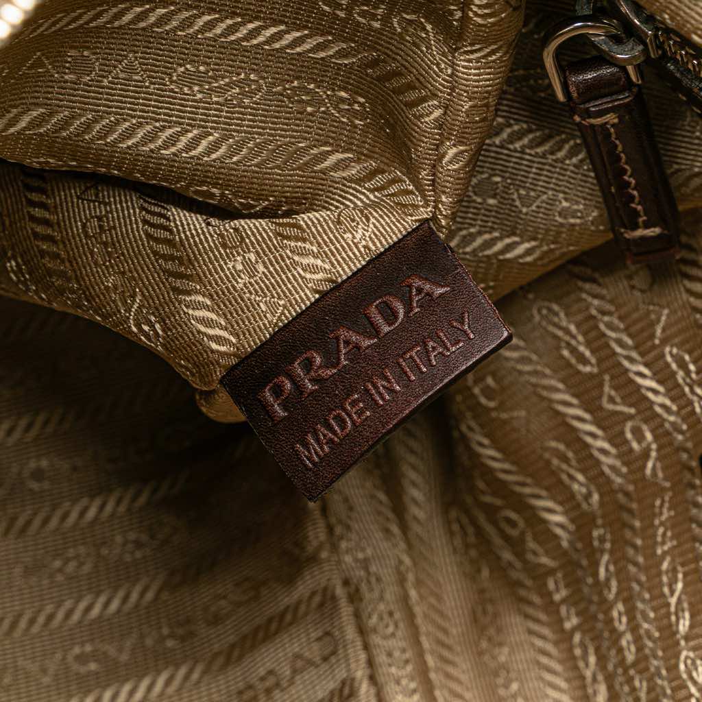 Prada Canvas Canapa Logo Shoulder Bag - Detail 1