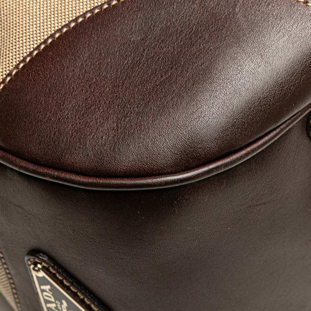 Prada Canvas Canapa Logo Shoulder Bag - Image 11