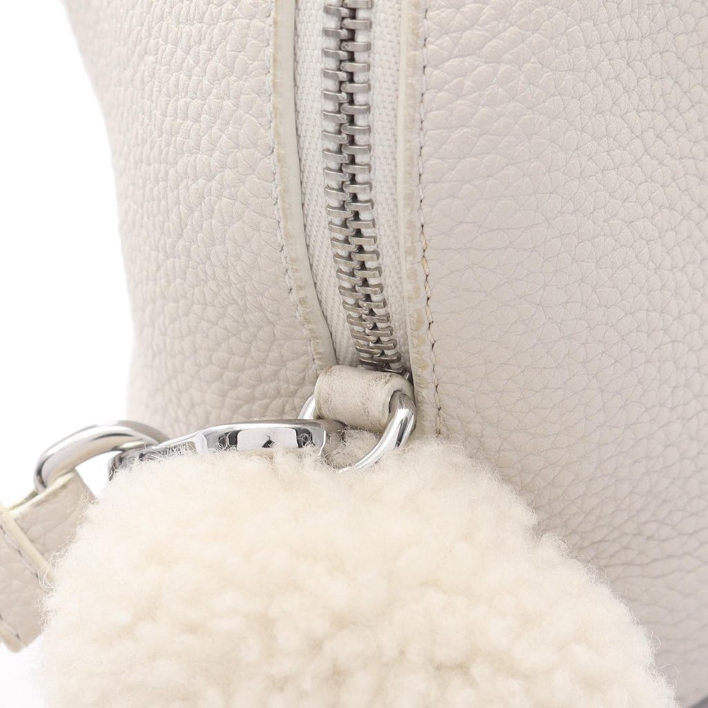 Loewe Mini Calfskin Shearling Bunny Crossbody - 5