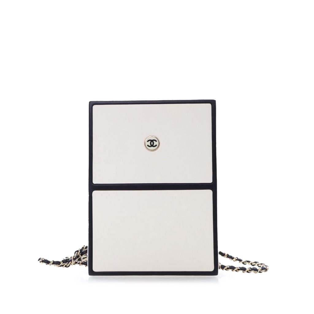 Chanel Calfskin Chanel No.5 Perfume Box Evening Clutch - 2